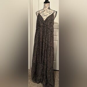 Black Paisley Maxi Dress